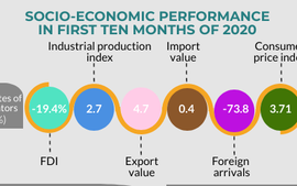 Infographic: Socio-economic performance in Jan-Oct period of 2020